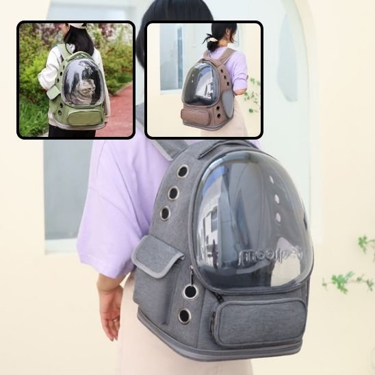 Sac à dos chat à bulle d'observation | Voyafelins