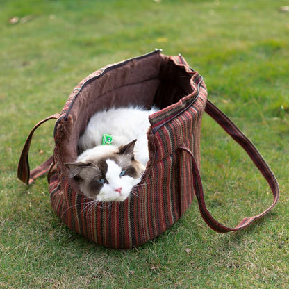Sac de Transport Chat - CosyChat™ - Rayé