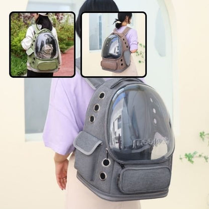 Sac à dos chat à bulle d'observation | Voyafelins