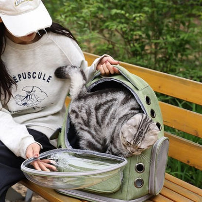 Sac à dos chat à bulle d'observation | Voyafelins