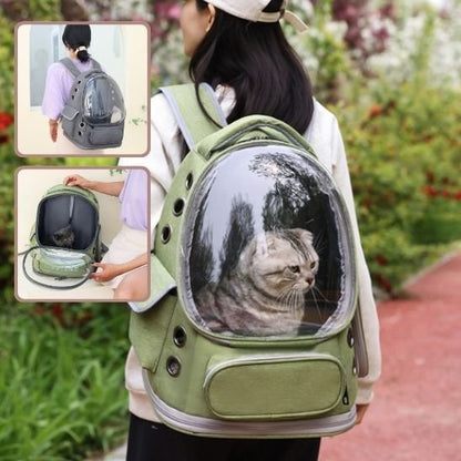 Sac à dos chat à bulle d'observation | Voyafelins