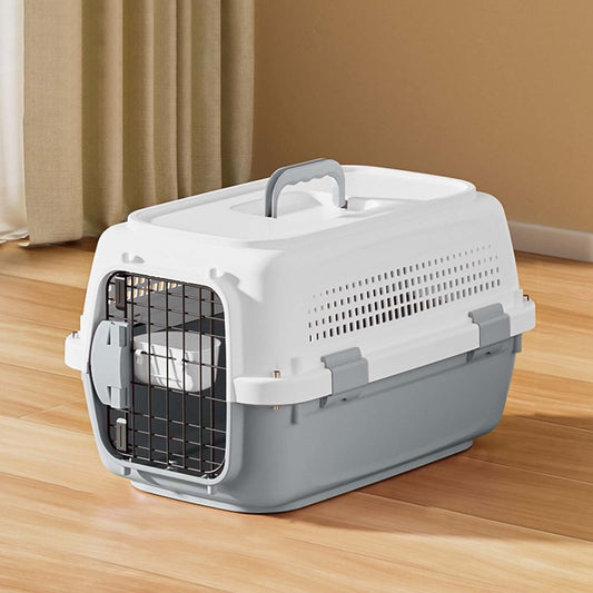 Cage de Transport Pour Chat - PetFlightCase™- Gris